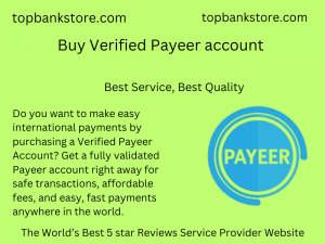 Buy Verified Payeer account 